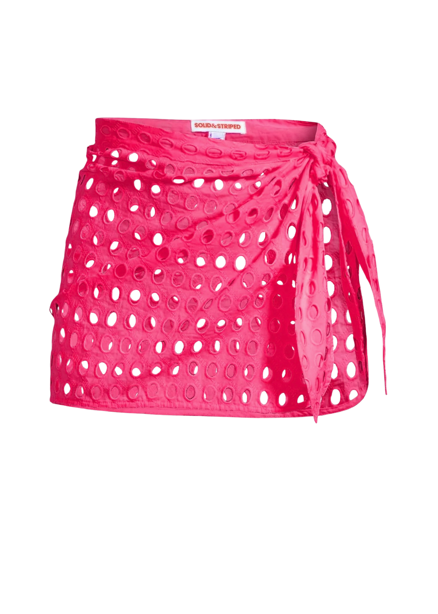 Solid & Striped Eyelet Mini Wrap Pareo Sarong