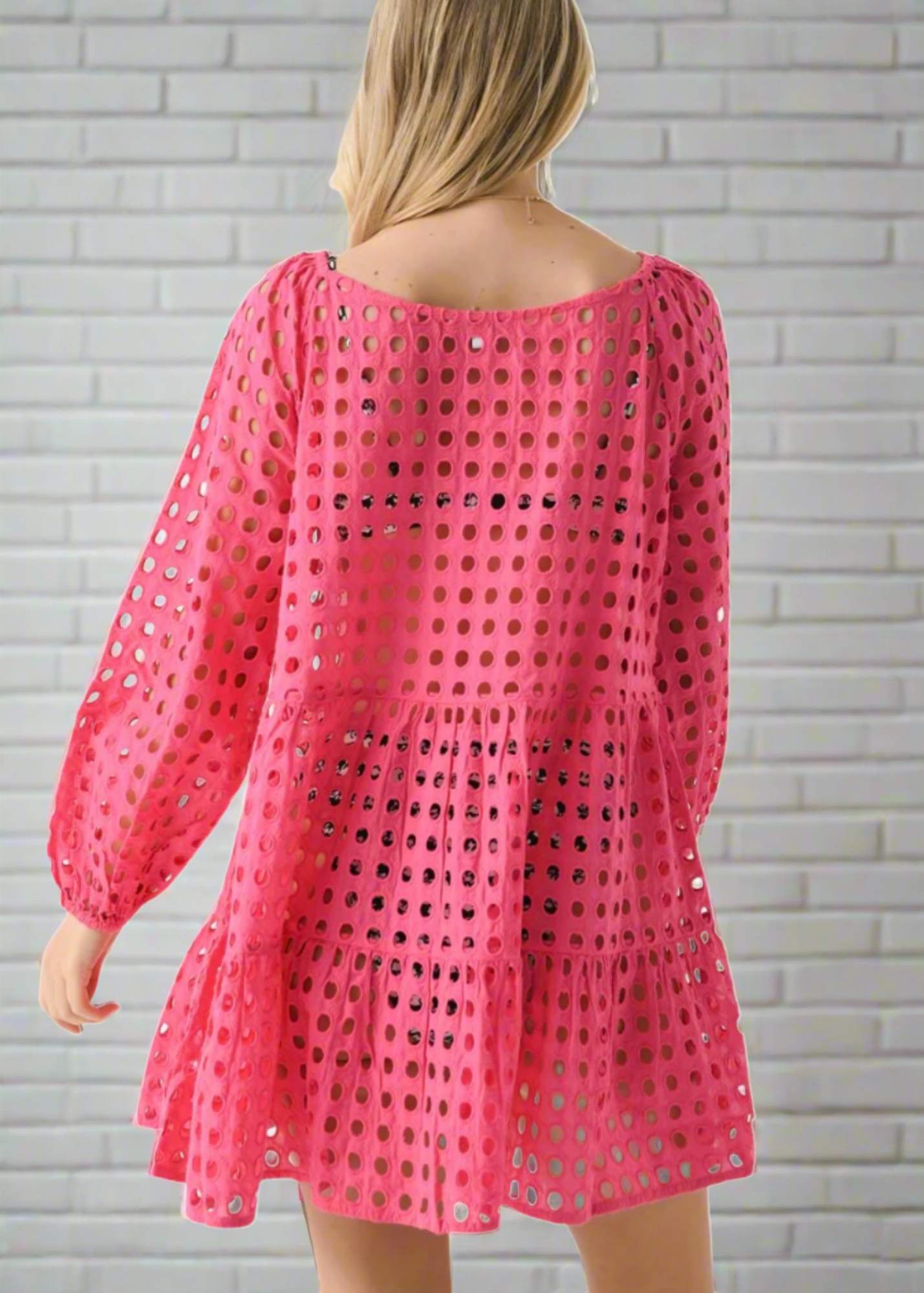 Solid & Striped 'Evan' Eyelet Baby Doll Mini Dress