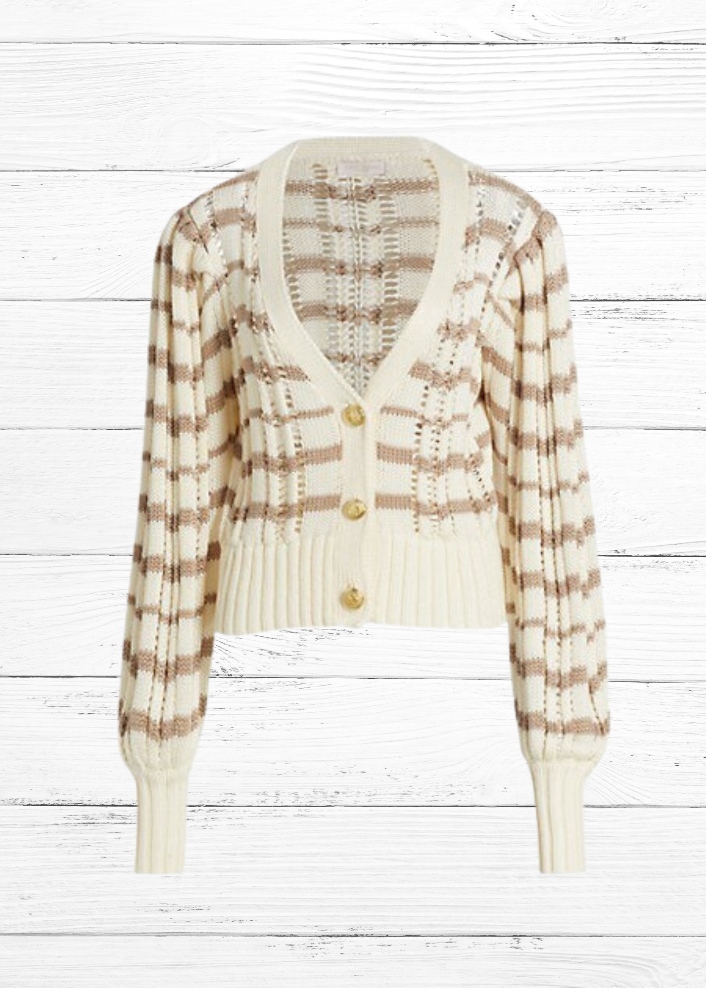 Ramy Brook 'Alan' Cardigan Striped Sweater