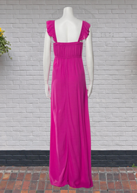 Flynn Skye 'Cara' Square Neckline Ruffle Maxi Dress