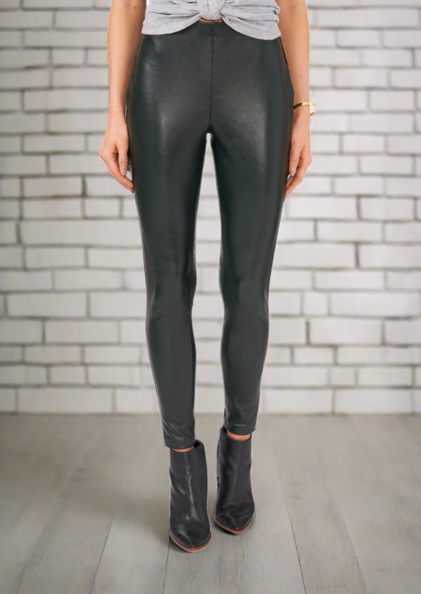 Vince Camuto Stretch Faux Leather Skinny Pants