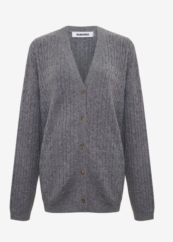 Rumored 'Stone Creek' Open-Front Cable Knit Cardigan