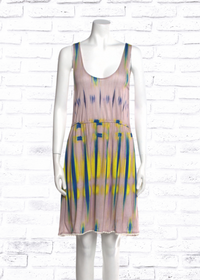 LA Made Tie-Dye Print Swing Dress