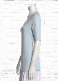White + Warren Cotton Modal Scoop Neck Short Sleeve Top