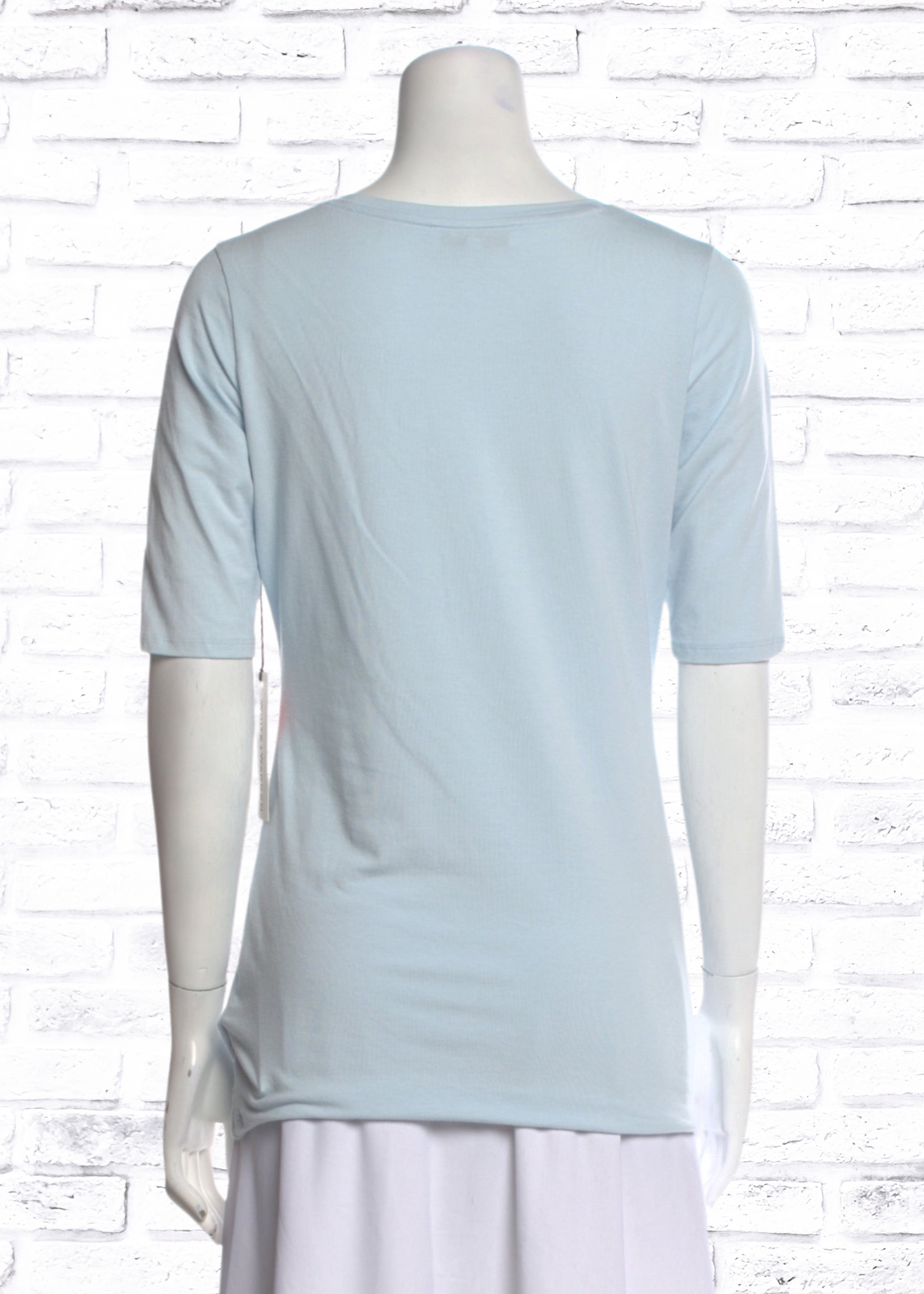 White + Warren Cotton Modal Scoop Neck Short Sleeve Top