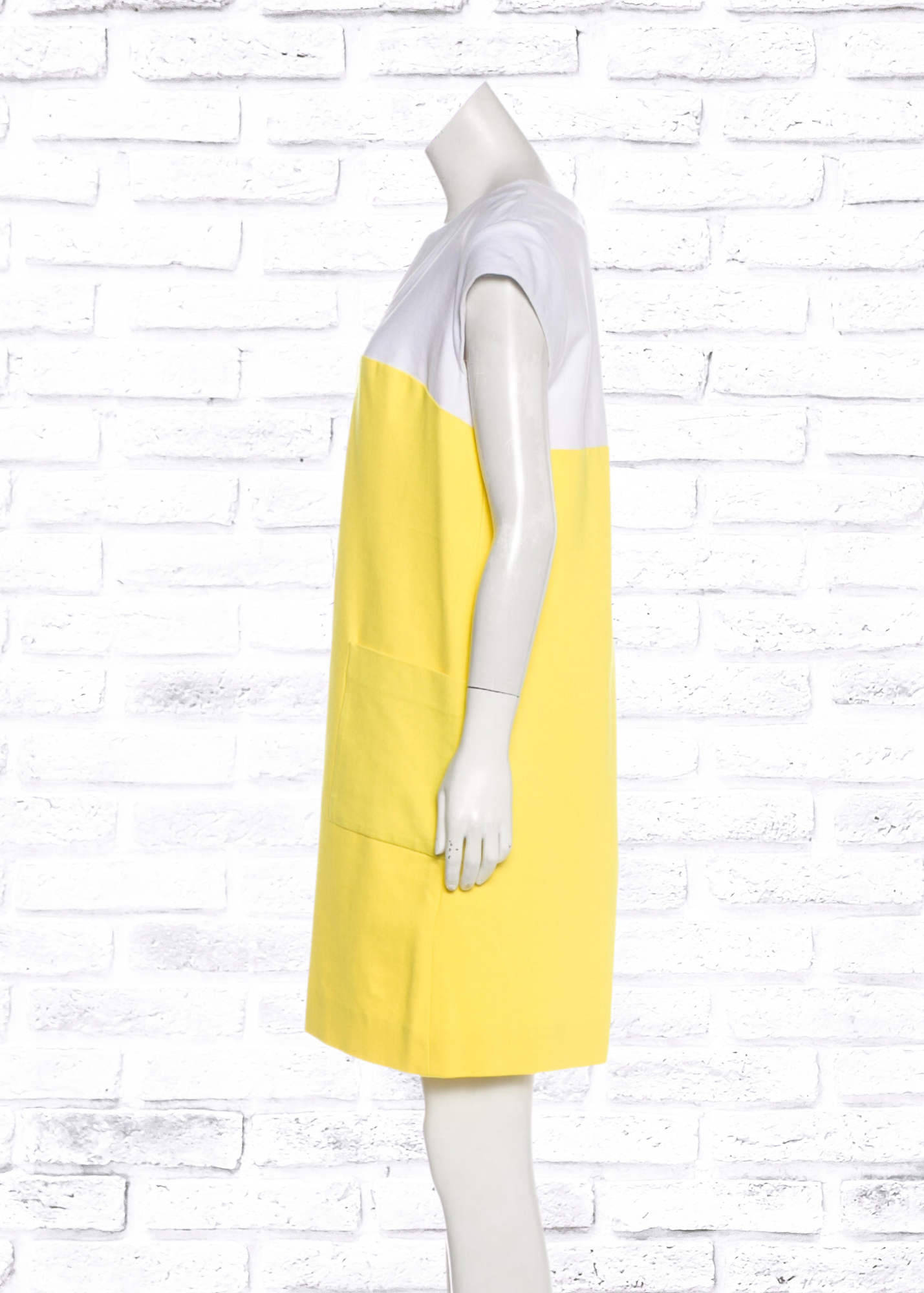 Kate Spade New York 'Hana' Yellow/White Mod-Style Shift Dress