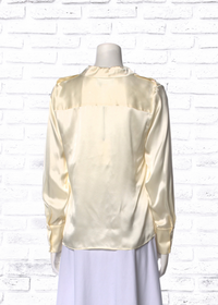Alexis 'Montrose' Ivory Silk Button-Up Blouse