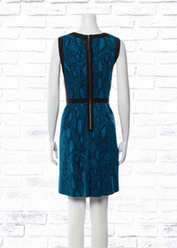 Rebecca Taylor 'Python' Fit-and-Flare Mini Dress