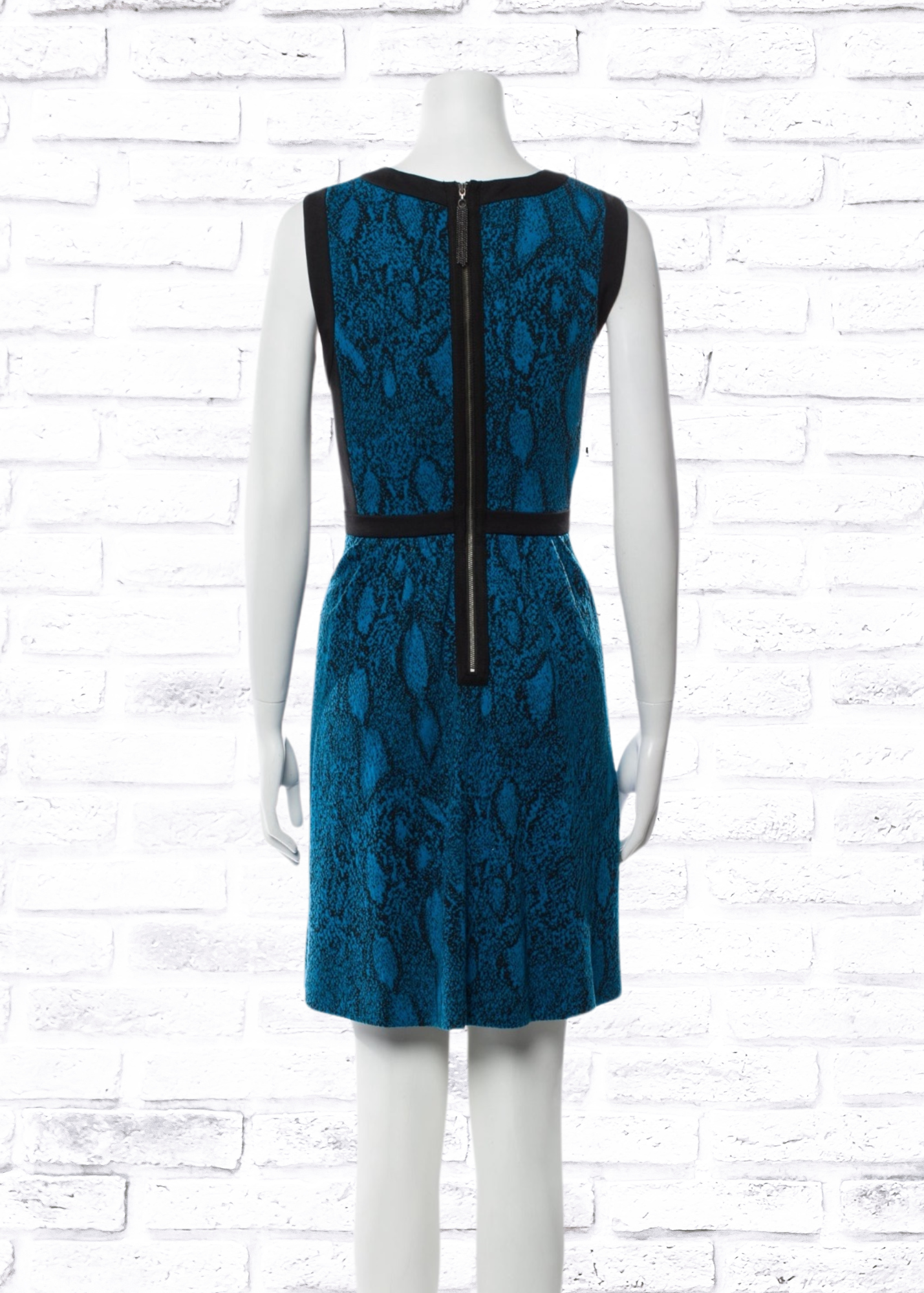 Rebecca Taylor 'Python' Fit-and-Flare Mini Dress