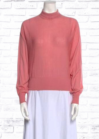 Alice + Olivia Mockneck Pink Sweater