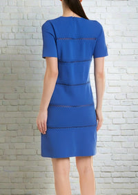 Lela Rose Short Sleeve Shift Dress