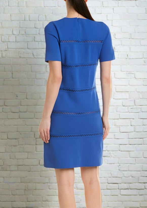 Lela Rose Short Sleeve Shift Dress