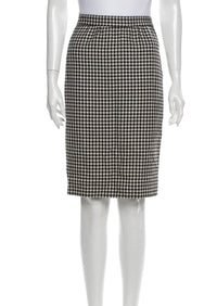 Ungara Paris Houndstooth Wool-Blend Skirt