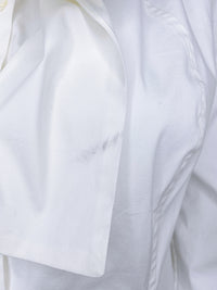 Carolina Herrera Vintage Bow-Accented Button Up Blouse