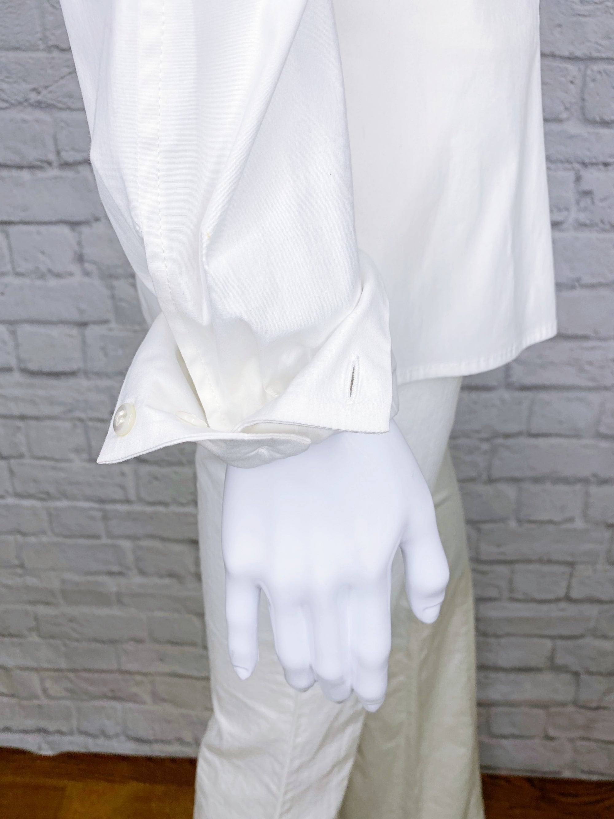 Carolina Herrera Vintage Bow-Accented Button Up Blouse