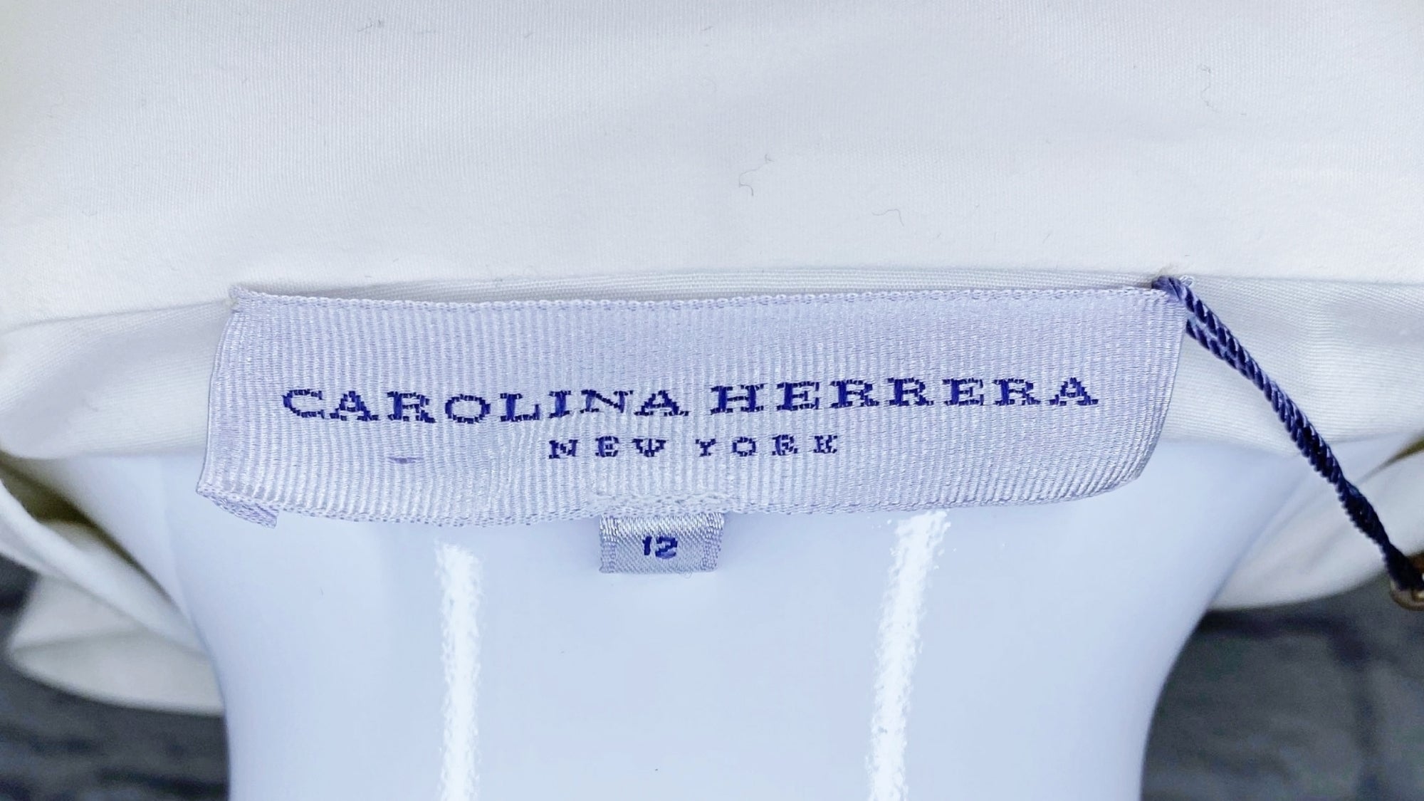 Carolina Herrera Vintage Bow-Accented Button Up Blouse