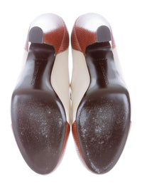 Bottega Veneta Satin/Leather 'Mary Jane' Pumps