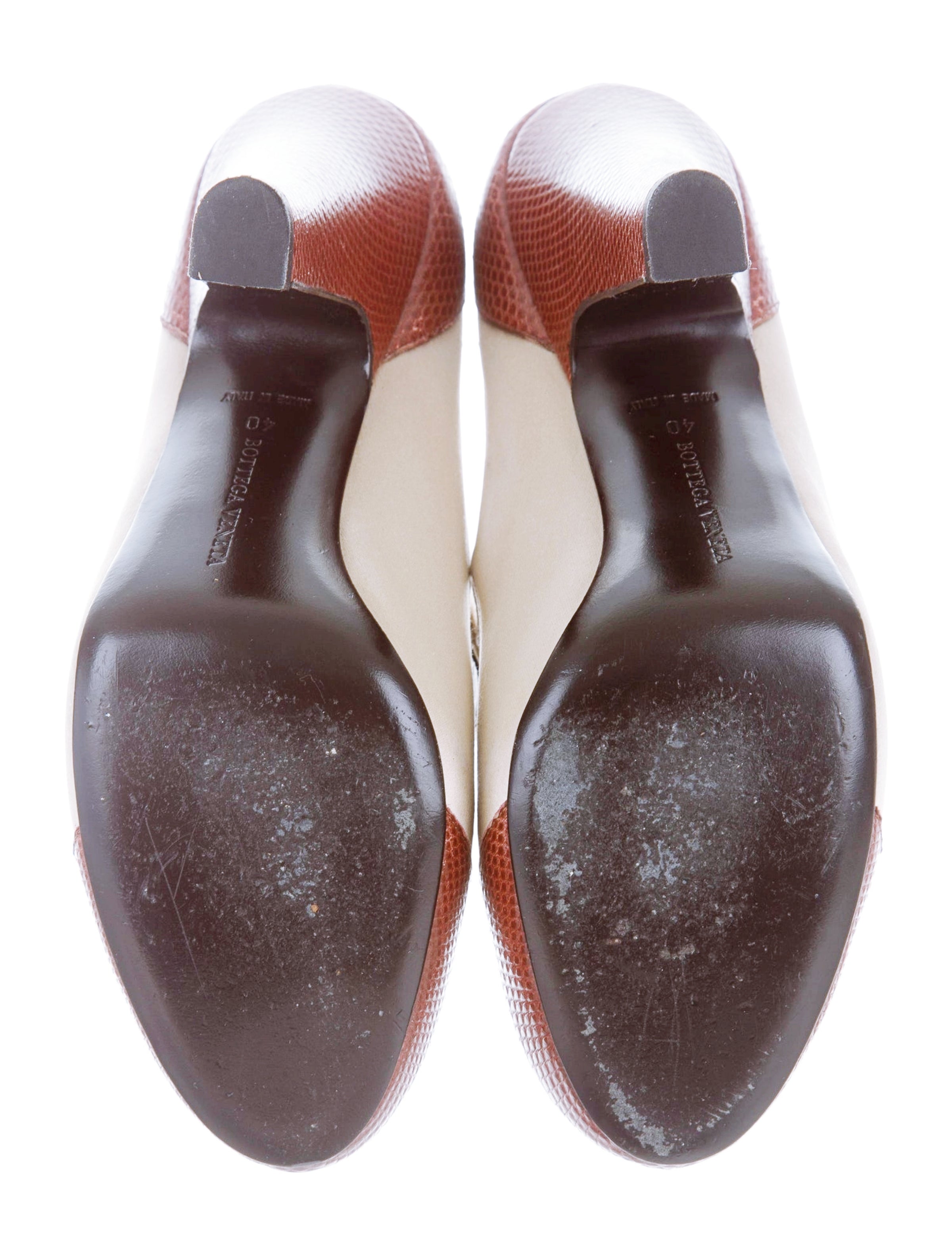 Bottega Veneta Satin/Leather 'Mary Jane' Pumps