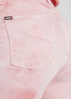 Alice + Olivia Pink Tie-Dye High-Rise Skinny Leg Denim Jeans