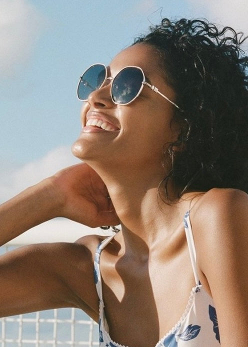 Solid & Striped 'The Psarou' Oversized Round-Angled Sunglasses