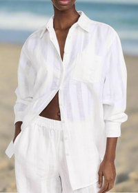 Solid & Striped Classic White Oxford Tunic