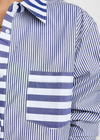 Solid & Striped Classic Colorblock Striped Oxford Tunic