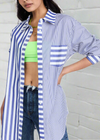 Solid & Striped Classic Colorblock Striped Oxford Tunic