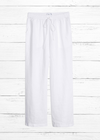 Onia Drawstring Linen Pants in White