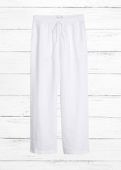 Onia Drawstring Linen Pants in White
