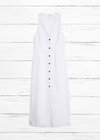 Onia Linen Button Down Maxi Dress in White