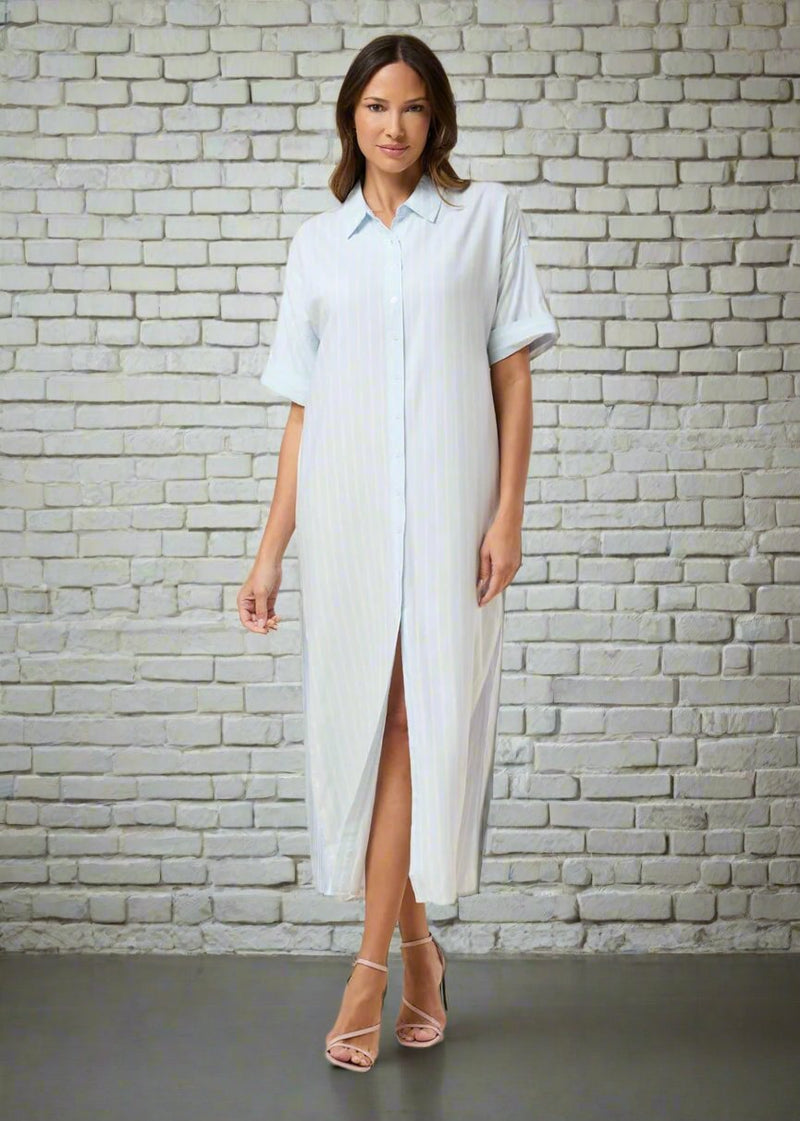 Rachel Parcell Oversized Striped Shirt Dress