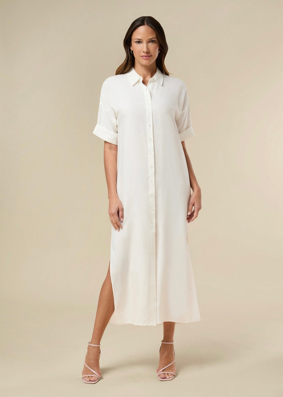 slip dress midi length Everlane Bias Cut Slip Dress In Silk Charmeuse In Peyote, Size 10