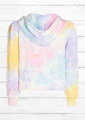 LoveShackFancy 'Kirby' Tie-Dye Crop Top  Hoodie