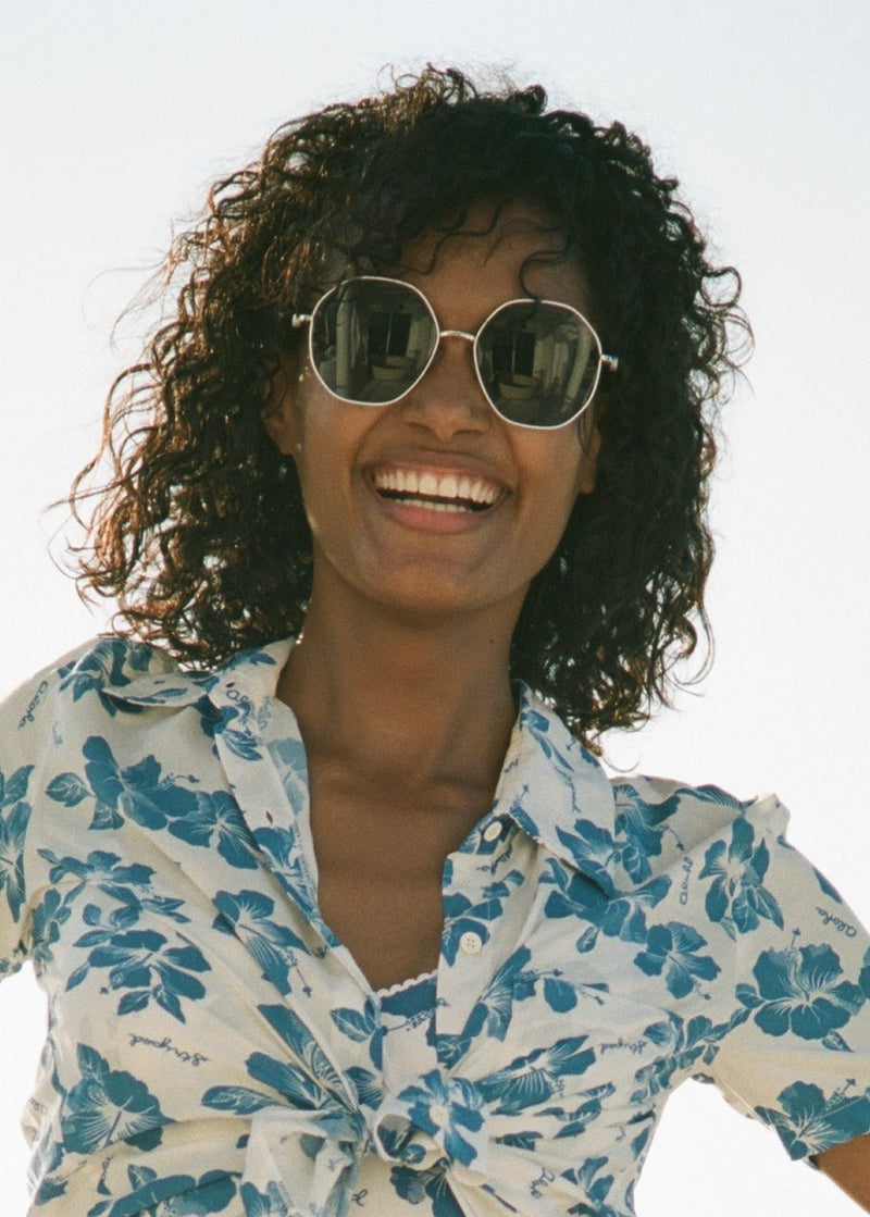 Solid & Striped 'The Psarou' Oversized Round-Angled Sunglasses