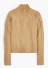 J. Crew Cable-Knit Mockneck Ultra Soft Sweater