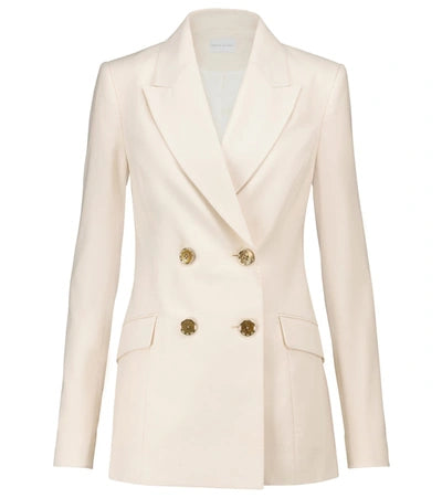 Rebecca Vallance 'Verano' Double-Breasted Linen-Blend Blazer
