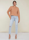 Rachel Parcell Cable-Knit Cropped Sweater