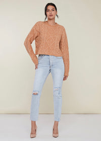 Rachel Parcell Cable-Knit Cropped Sweater