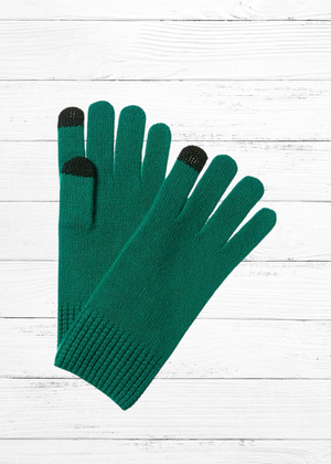 Amicale 100% Cashmere Gloves w/ Touchscreen Finger