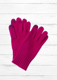 Amicale 100% Cashmere Gloves w/ Touchscreen Finger