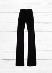 Veronica Beard 'Sheridan' Black Velvet High-Rise w/ Exaggerated Flare