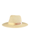 Jessica Simpson Straw Panama Hat with Embroidery Band