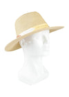 Jessica Simpson Straw Panama Hat with Embroidery Band