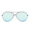DIFF Knox Black and Blue Mirror Aviator Sunglasses