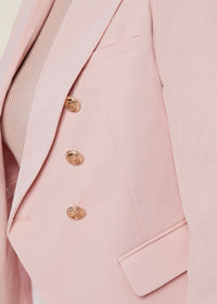 Rachel Parcell Double-Breasted Twill Blazer