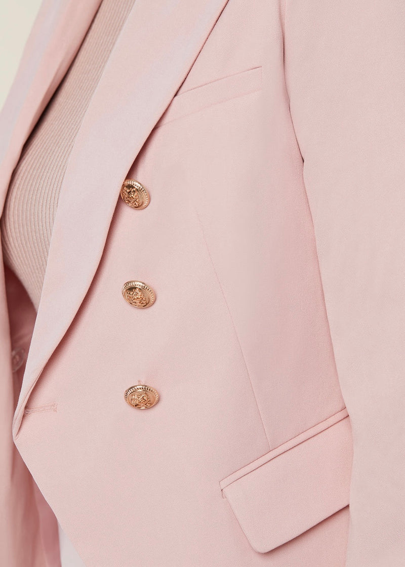 Rachel Parcell Double-Breasted Twill Blazer