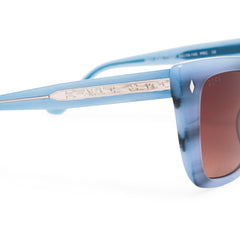 DIFF Ahsoka Tano Blue Tortoise and Maroon Gradient Polarized Sunglasses