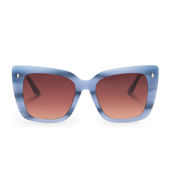 DIFF Ahsoka Tano Blue Tortoise and Maroon Gradient Polarized Sunglasses