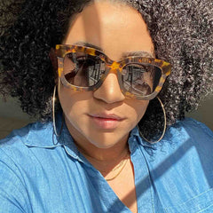 DIFF Carson Lotus Tortoise Brown Gradient Sunglasses