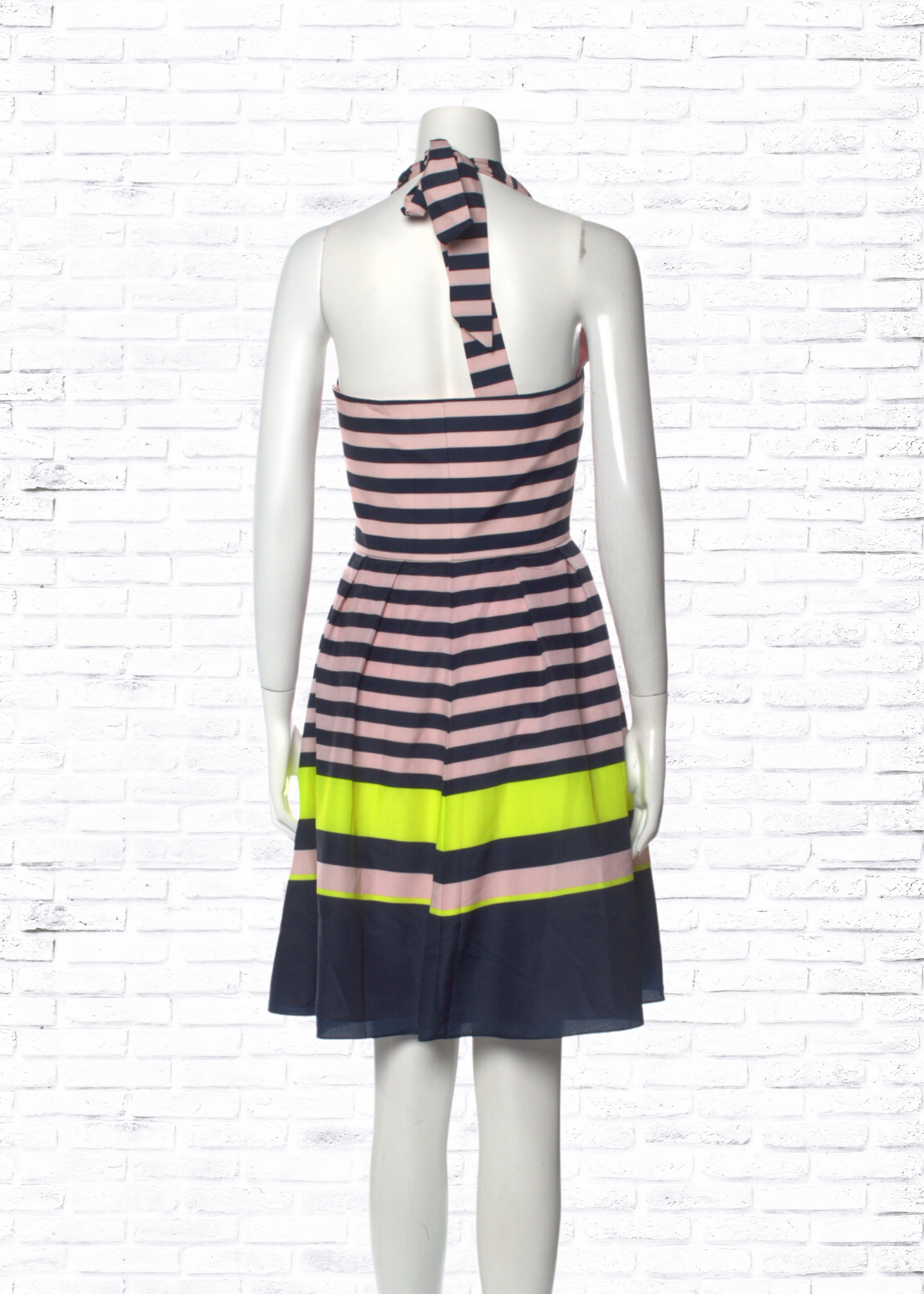 Ted Baker London A-Line Striped Halter Dress